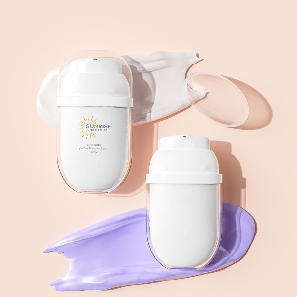 Luxury Sunscreen Bottle Packaging