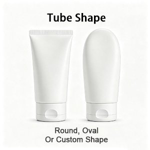 Discus Packaging Custom Eco Cosmetic Tube Packaging Tube Shape Selection