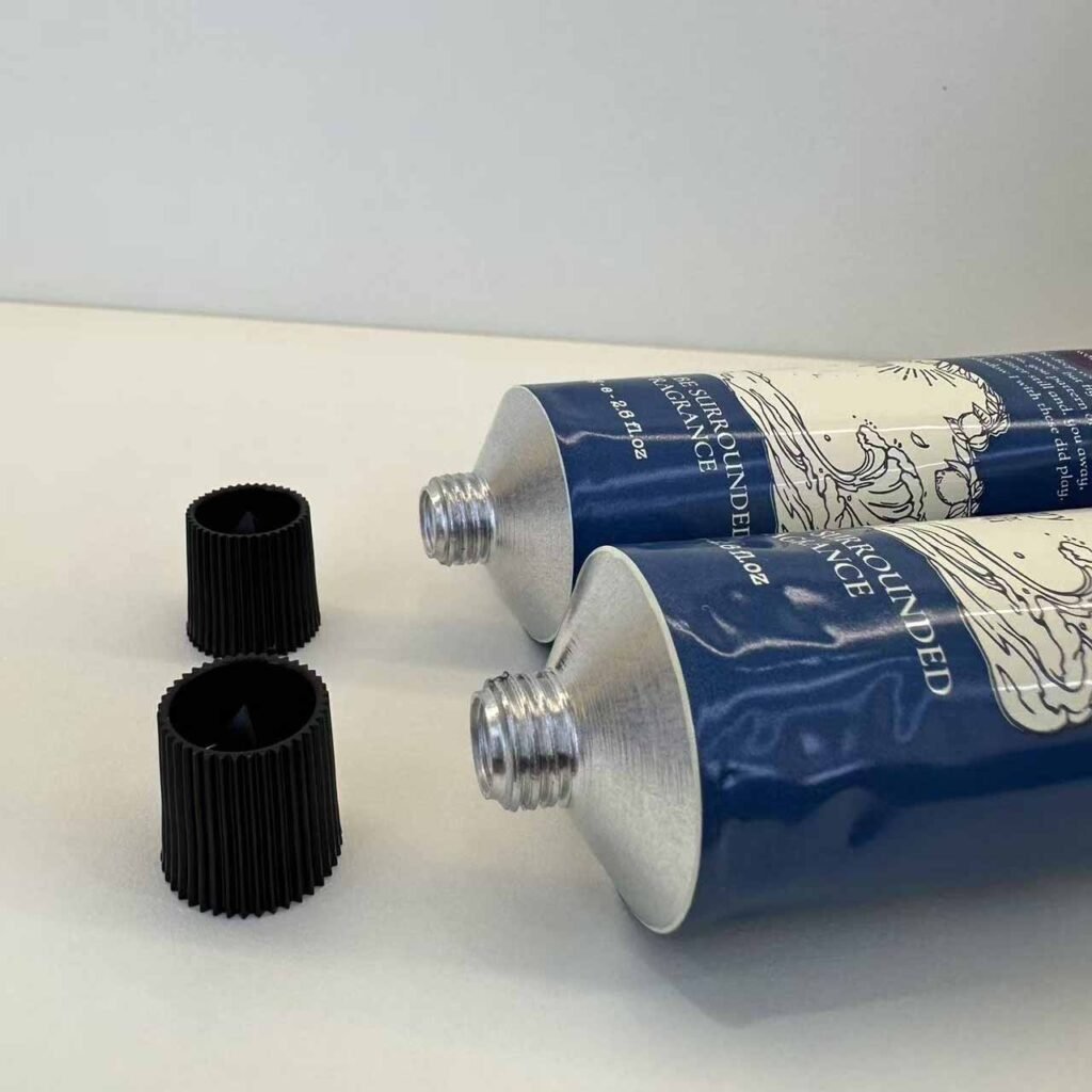 Custom printed aluminum cosmetic tube packaging for skincare and beauty brands
