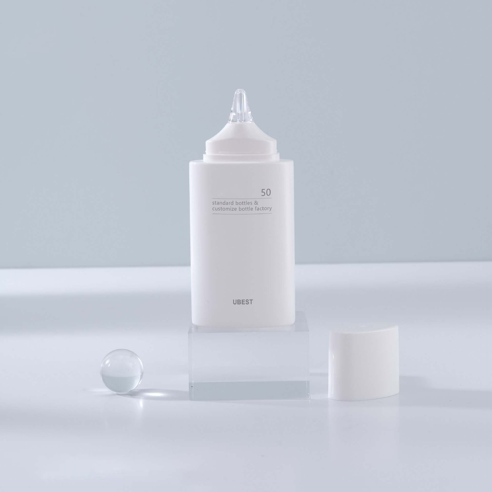 Custom PCR sunscreen bottle packaging
