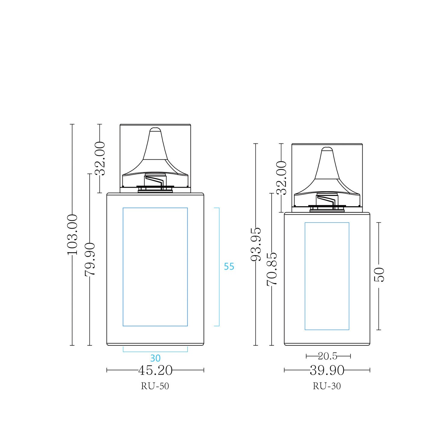 Eco‑friendly sunscreen bottle packaging capacity