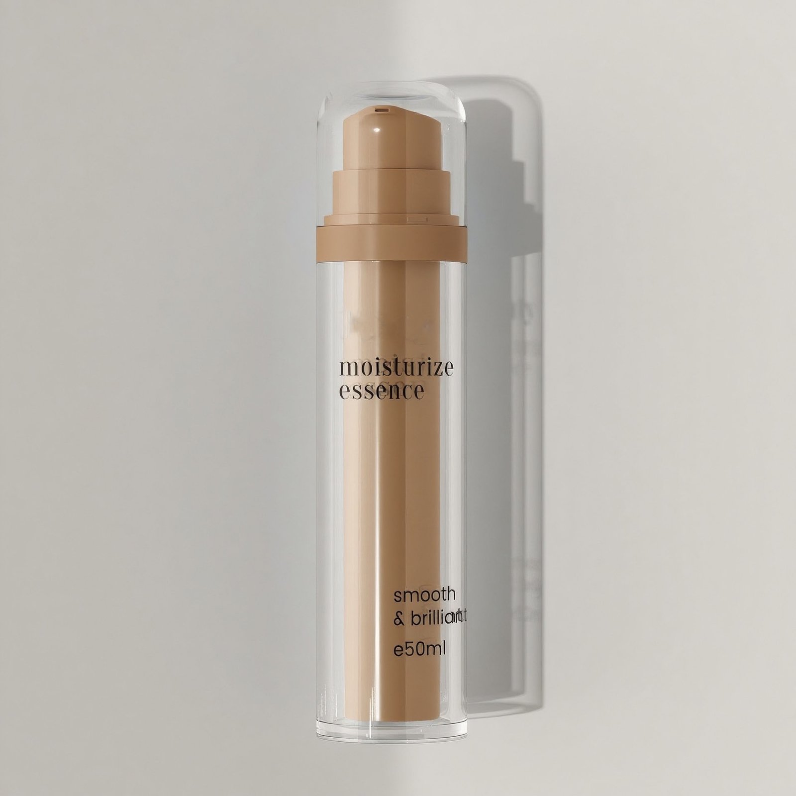 Gradient color airless pump bottle empty container