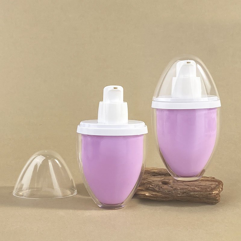Luxury airless sunscreen bottle packaging with premium dispensing system for skincare brands