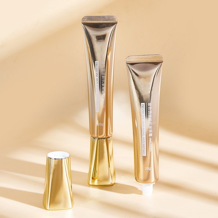 Luxury aluminum cosmetic tube packaging for premium beauty products