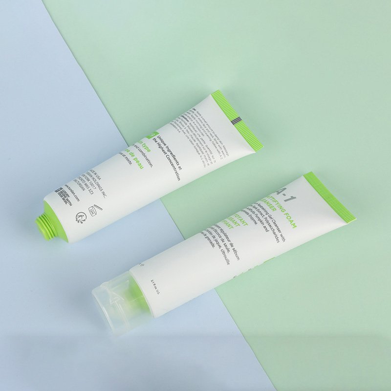 Mono material cosmetic tube packaging for easy recycling and sustainable skincare solutions