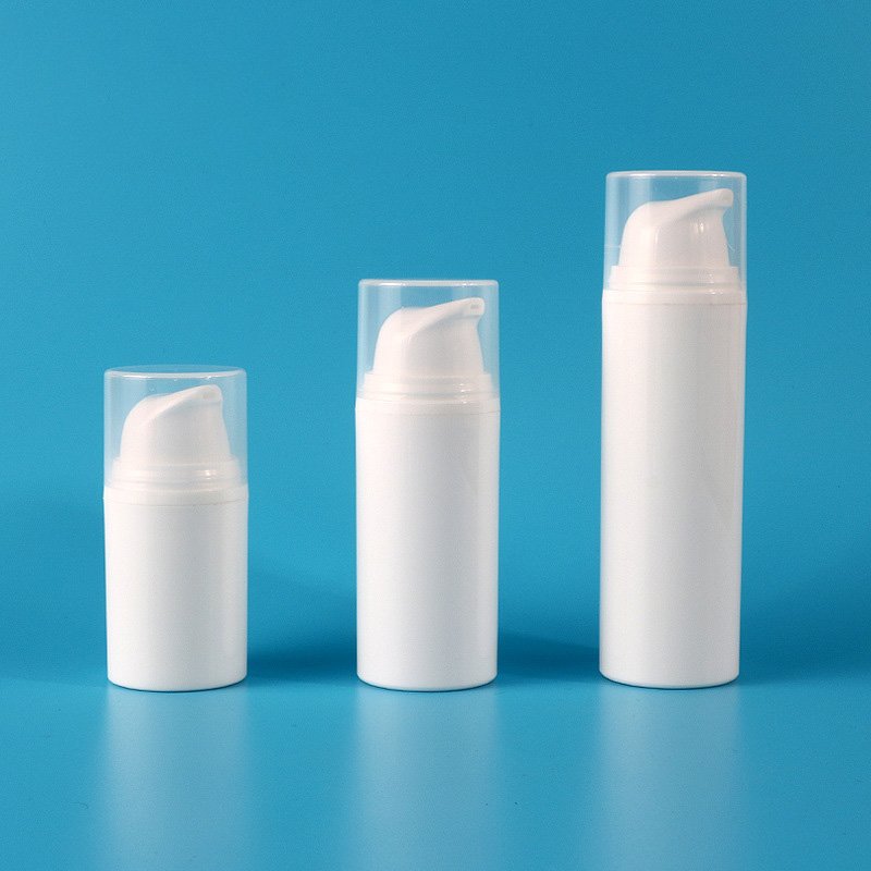 Mono material PP airless pump bottle side view