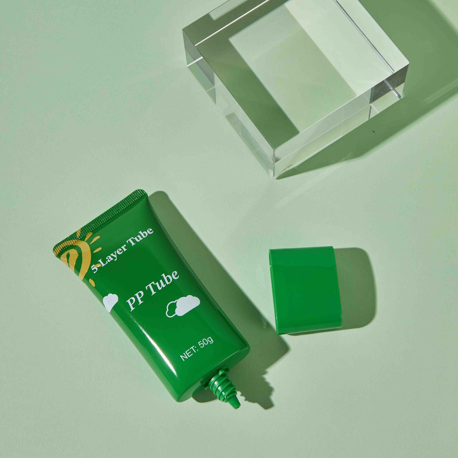 Nozzle tip detail of PCR cosmetic tube