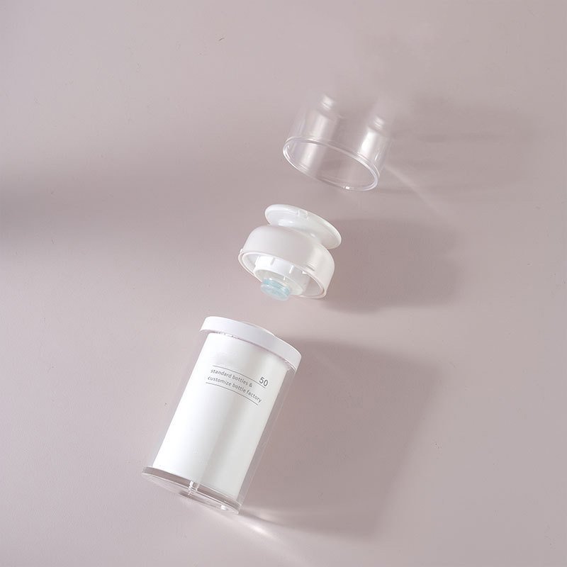 Printed custom airless pump bottle packaging capacity